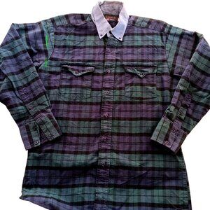 Vintage Brushpopper Western Shirt Medium Panhandle Slim Mens Western 16-34 USA